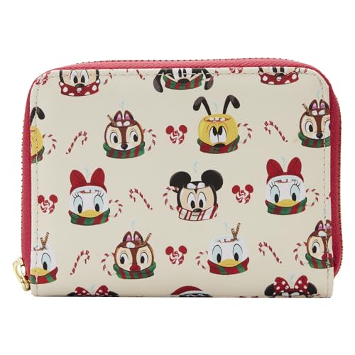 Loungefly DISNEY HOT COCOA MUGS AOP ZIP AROUND WALLET