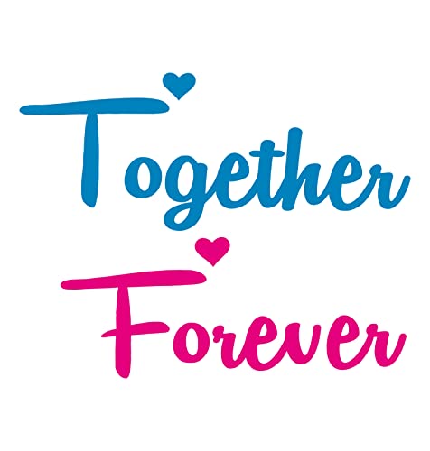 Image of Hangout Hub Hangout-Hub-NP18 Men's & Women's Round Neck T-Shirt-Together Forever | Always Protec Trust King Queen-Pack of 2-Couple T-Shirts