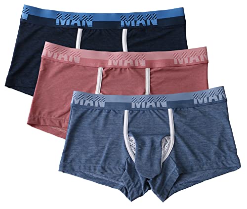 eywlwaar Men's Breathable Boxer Briefs Pouch Mesh Trunks Underwear