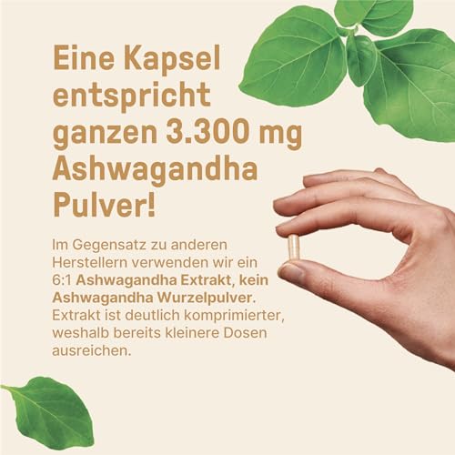 Ashwagandha Kapseln von BrainEffect – Hochdosierter Premium Extrakt