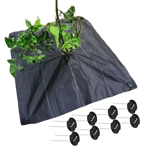 Tela de jardín de barrera de malezas - Cubierta de suelo de alto rendimiento para parterres de flores y verduras | Paño de jardín transpirable, vestido de piscina alta, hoja de protección del suelo