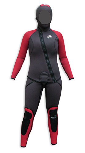 Kynay - Traje de Descenso de barrancos Mujer, Talla XS, Color Negro y Granate