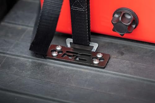 Rough Country Universal Cooler Tie-Down Kit - 117710, 1in wide Cam Straps, Black - image 6
