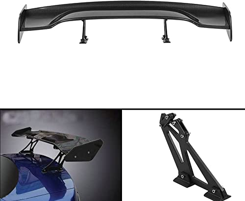 TWDRET Universal Rear Spoiler 47 Inch GT Spoiler Carbon Fiber Look Adjustable Wing Universal Fit Rear Sedan Trunk Wing Racing Spoiler - Thumbnail 5
