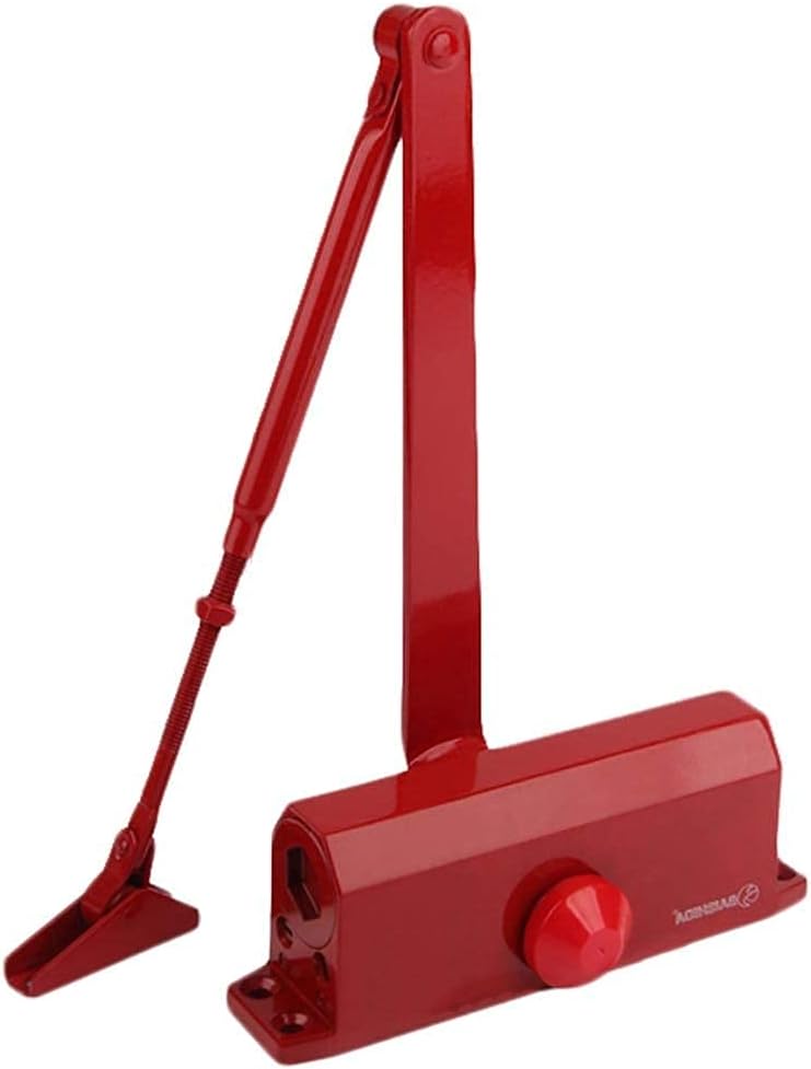 Automatic Door Closer, Spring Hydraulic Door Closure, Residential and Commercial Adjustable Spring Hydraulic Door Closer, 3 Colors (B)