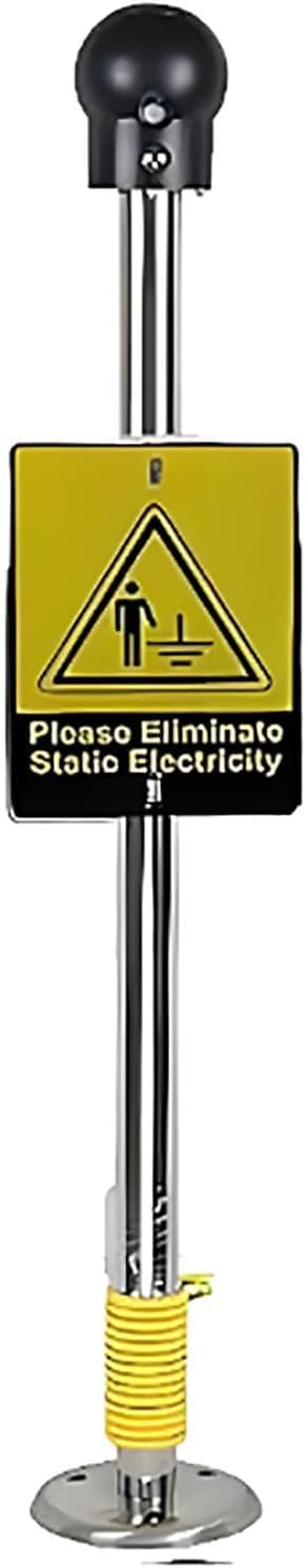Eliminador de electricidad estática para seguridad industrial, descarga rápida con alerta de sonido y luz, solución de conexión a tierra fiable