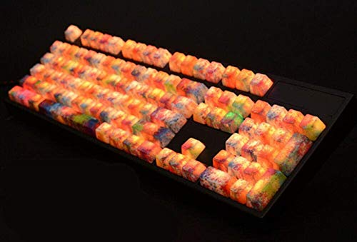 OEM ���� �J���t�� �o�b�N���C�g�t���L�[�L���b�v ��� ESC �X�y�[�X�o�[ �L�[�L���b�v Cherry MX �Q�[���p���J�j�J���L�[�{�[�h�p (OEM���� ESC1)