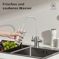 Naturewater 5 Stufen Umkehrosmose 180 L/Tag mit Druckerhöhungspumpe und manuellem Ventil, RO Omsoseanlage für sauberes Trinkwasser – Ansicht 8