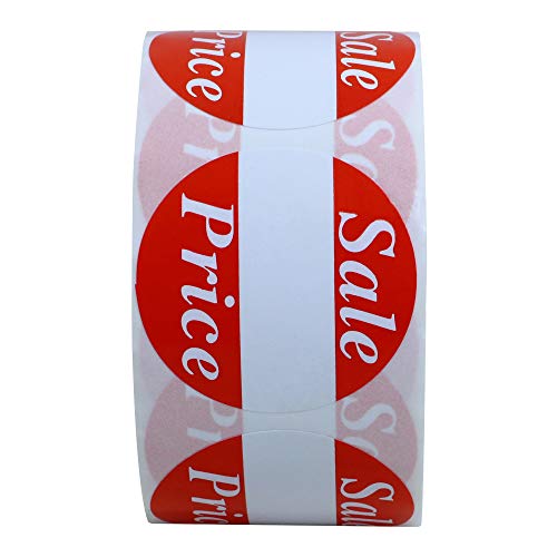 Hybsk Red\"Sale Price\" Labels, Discount Stickers 1.5 Inch Total 500 Labels Per Roll (1.5\" Sale Price) - Thumbnail 5