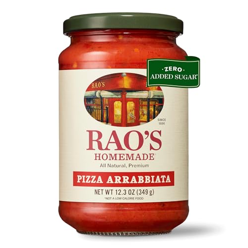 Rao's Homemade Pizza Arrabbiata Sauce, 12.3 oz, Spicy, Keto Frien...