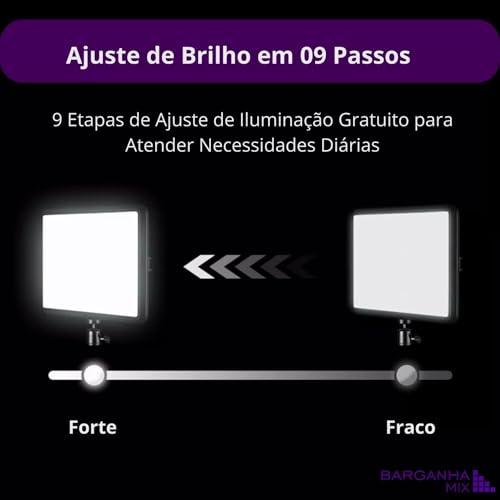 Ring Light Iluminador Led Foto Profissional 50cm + Tripé 2,10m Com Suporte Celular 110v/220v Barganh