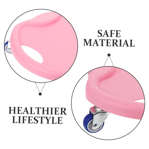 Ruedas de entrenamiento abdominal POPETPOP con placa y rodillos para musculos centrales 4