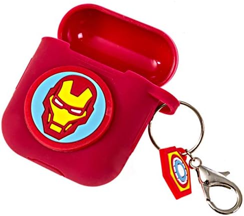 Marvel Iron Man AirPods Case Cover for Apple Airpods Compatible with Apple AirPods 1 & 2 Charging Case