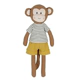 MON AMI Magee Boy Monkey Doll – 15-Inch Soft Monkey Plushie | Cuddly Jungle Companion for Playtime & Room Décor | Adorable Gift for All Ages