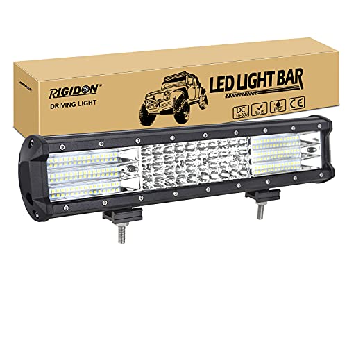 Barra de luz led RIGIDON de 15 pulgadas y 390W con iluminación combo flood spot