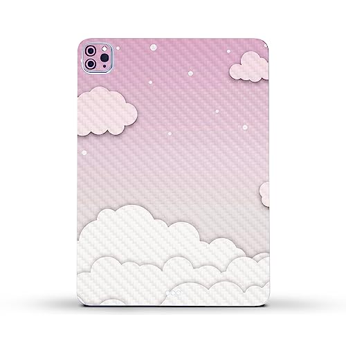 Image of MightySkins Carbon Fiber Skin Compatible with Apple iPad Pro 11 inch M2 4th Gen (2022) Full Wrap Kit - Baby Clouds | Protective, Durable Textured Carbon Fiber Finish | Easy to Apply | Made in The USA