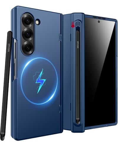 Carcasa Samsung Z Fold 6 con protección de bisagra premium cristal antiespía y S Pen