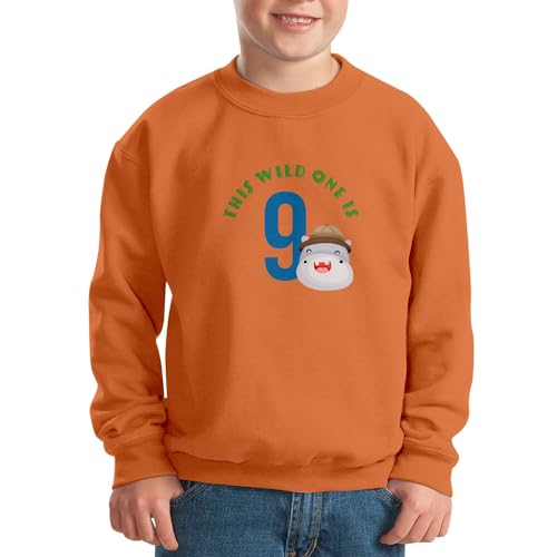 Sweatshirt enfant imprimé Safari Wild One pour anniversaire 9 ans - 2