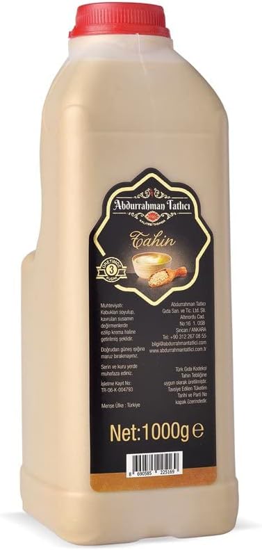 abdurrahmantatlıcı Turkish Tahina 1000g طحينة السمسم التركية