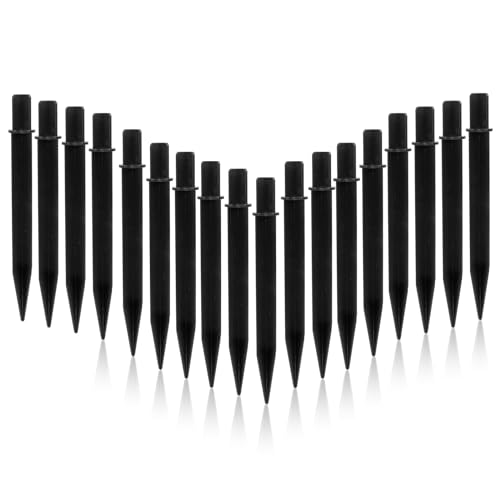 Moicstiy 18 Pcs Solar Light Stakes Replacement, 8.27 Inch Plastic