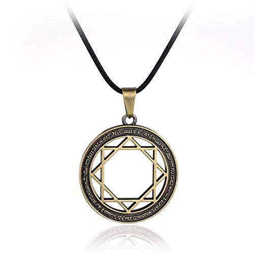 Algol - Jewelry Japanese Anime The Labyrinth of Magic Magis Hexagram Pendant Necklace Accessories For Women Men Cosplay Necklace