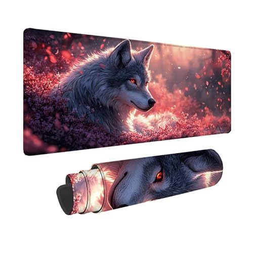 Tapis de souris XXL imperméable avec bords cousus de 3mm et base antidérapante
