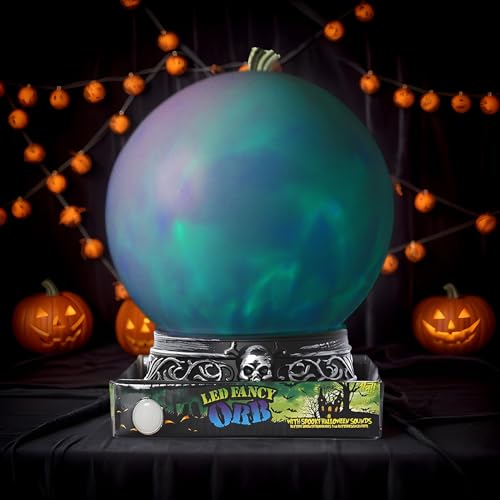Boule de Halloween avec éclairage coloré pour vos soirées à thème