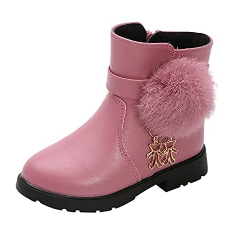 Berimaterry Botas de Nieve para Niñas con Terciopelo y Felpa Cover