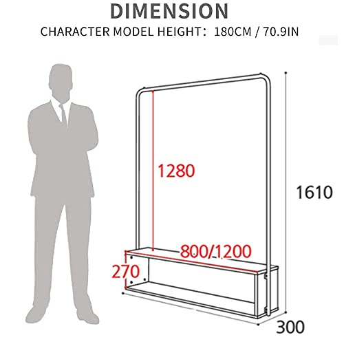 Portant à vêtements multifonction pour optimiser les petits espaces sans placards