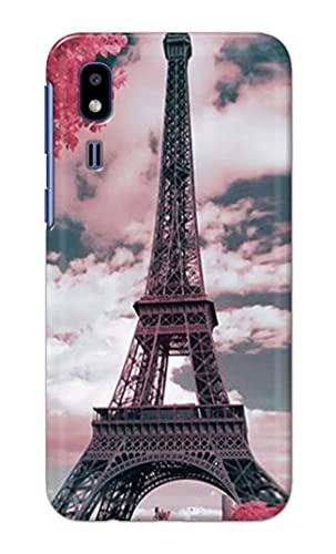 Image of Lovers Famous Place Eiffel Tower in Paris Hard Back Case Cover for Samsung Galaxy A2 Core, SM-A260F / DS, SM-A260G / DS Back Cover -(J5) VNS2227