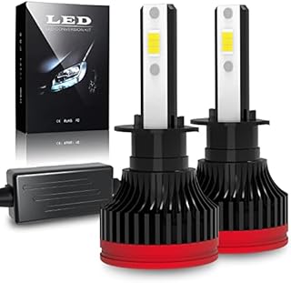 CO LIGHT H1 LED Headlight Bulb 16000LM 60W 6000K Cool White 400% Bright CANBus Ready All-in-One Car Headlight Conversion Kit for Car Head Lamps 1:1 Design Replacement Lights Kit, Pack of 2