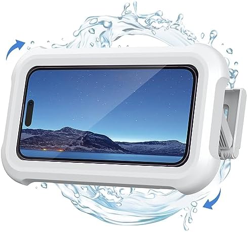 Lamicall Shower Phone Holder Waterproof - 480ยฐ Rotatable Wall Mount Case