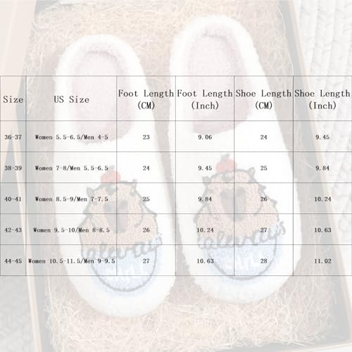 Cute Animal Slippers for Women and Men with Capybara or Chicken Embroidery Plush Memory Foam House Shoes with Soft Lining and Non Slip Sole for Indoor Use2