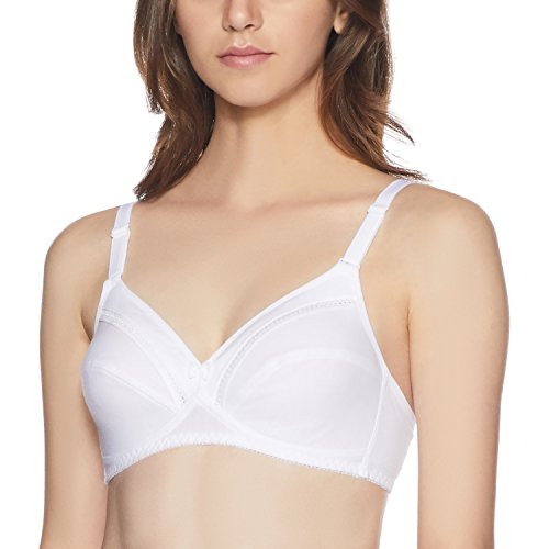 Image of Triumph Comfort Wireless Non Padded Everyday Women Cotton Bra Soft Breathable Cotton, Cut‑n‑Sew Cups 3 /4 Coverage, High Center Bridge Lace Trim & Bow Daily Comfort, Natural Shape Pack Of 1