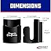 Master Magnetics Magnetic Cup Holder - Caddy for Bottles, Glasses, and Cans - Fits on Fridge, Lawnmower, Forklift, Cart, or Ladder - Heavy-Duty Magnet