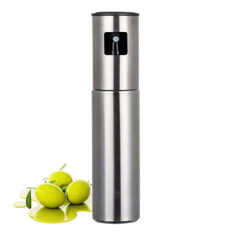 Image of VIVITO 100ml Stainless Steel Oil Sprayer for Cooking | Refillable Olive Oil Mister & Vinegar Dispenser | Leak-Proof Fine Mist Spray Bottle for Air Fryer, BBQ, Salad | Healthy Control (Pack of 1)