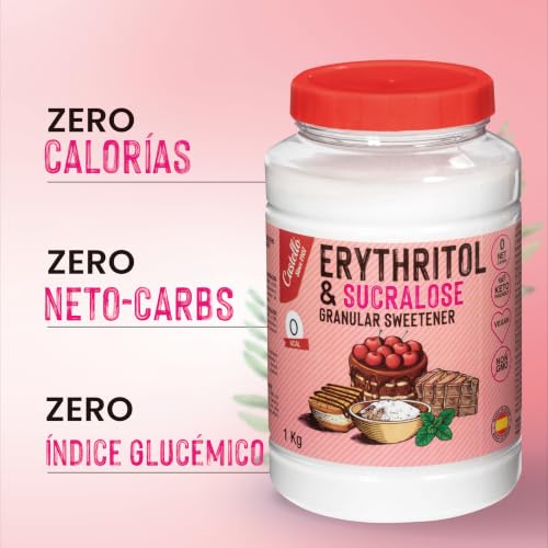 Miniatura 4 de Castello Since 1907 Eritritol Sucralosa 1:4 1 Kg 1g 4g De Azúcar 0 Carbohidratos Netos - 0 Calorías - 0 Índice Glucémico - Keto - No Ogm