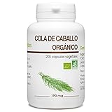 cola de caballo organica Equisetum arvense Cola de caballo Orgánico - Equisetum arvense - 190mg - 200 cápsulas vegetales