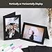 Photo Frame Cards with Envelopes 4x6 - Paper Picture Frame for Photo Insert, Cardboard Photo Insert Card Holder for Wedding, Birthday, Classroom DIY (Black, 50 Count)