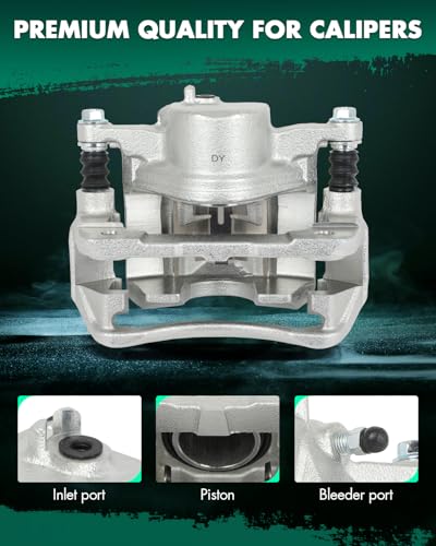 Image of SCITOO Front Left Brake Caliper With Bracket 19B1461 Compatible For Acura For CL /For Integra /For TL,For Honda For Accord /For CR-V /For Odyssey /For Prelude, For Isuzu For Oasis
