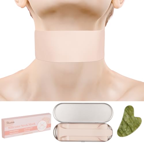 Beautistin Reusable Silicone Neck Wrinkle Patch - Silicone Mask Adjustable, for Use with Neck Cream,...