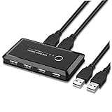 Partage de périphériques : avec ce hub, 2 ordinateurs peuvent partager 4 périphériques usb, sélecteur de partage USB 20