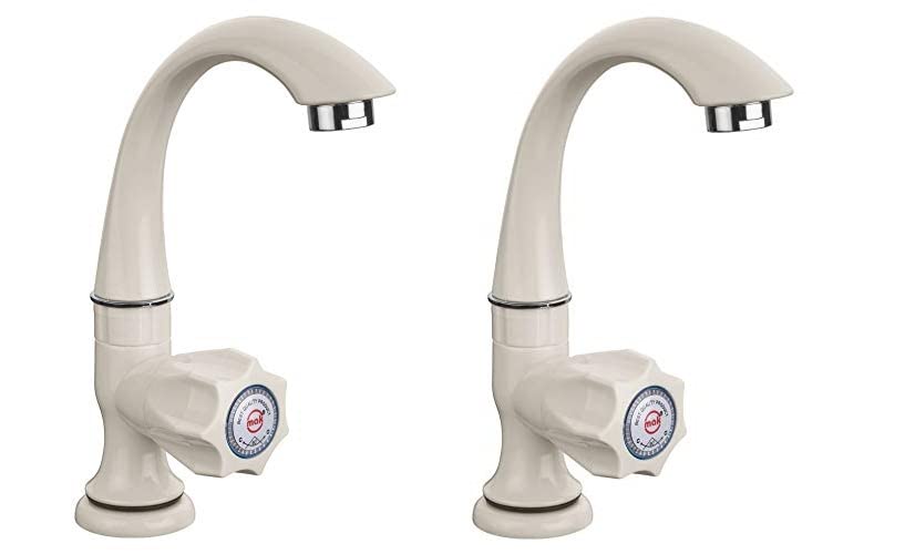 Apurva Interiors Long neck Plastic Water Tap / Bathroom Water Tap Plastic (ABS) Wash Basin Tap (Pillar Cock), Polyvinyl Chloride Cock Tap, white, Antique Finish Heavy Duty Crystal Plastic Water Tap for wash Basin/Sink Tap/Bathroom for Hot & Cold Wate (B08W3JL1R1) Amazon Price History, Amazon Price Tracker