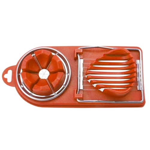 Tagliauova In Acciaio Inox - Affettatrice Per Uova, Frutta E Verdura, Compatto 10.5x7cm - Foto 7