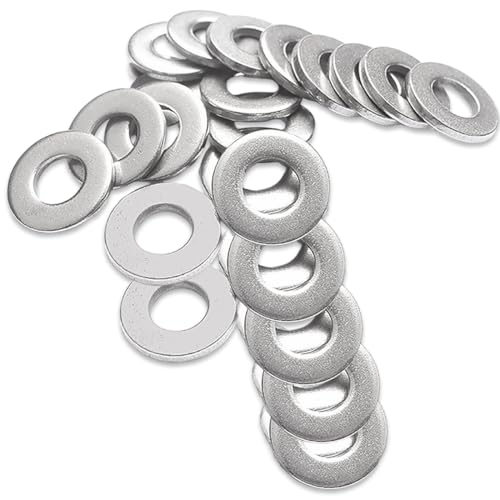 KIRZAX 25 Pièces M12 Rondelles Metal, Rondelles Plates Acier Inoxydable 304,Rondelle en 304 Acier Inoxydable DIN9021 / ISO7093, Penny Rondelles, Joint Plat pour Vis et Boulons, Gonds de Porte