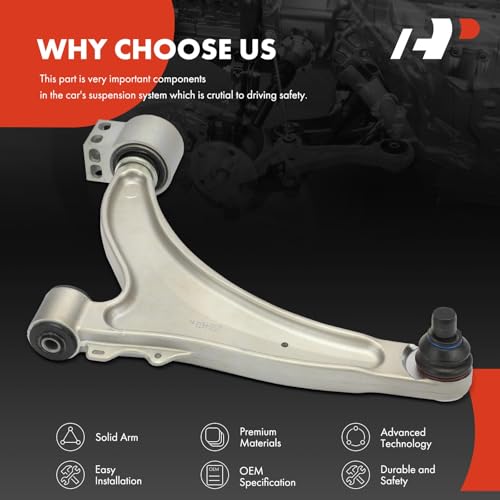 A-Premium Front Left Lower Control Arm, with Ball Joint & Bushing, Compatible with Chevrolet Malibu 2013-2015, Malibu Limited 2016 & Buick LaCrosse 2010-2016, Regal 2011-2017, Allure 2010 by A-Premium - Used condition - Image 6