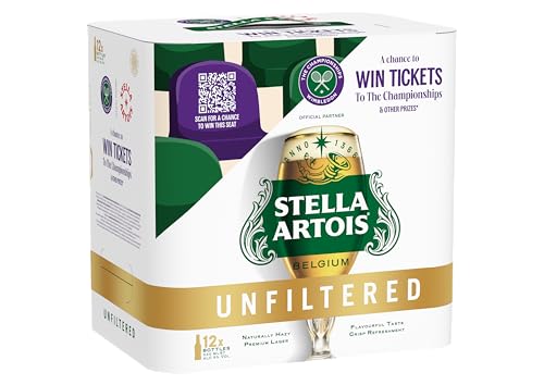 Stella Artois Unfiltered Bottles, 330 ml, Pack of 12