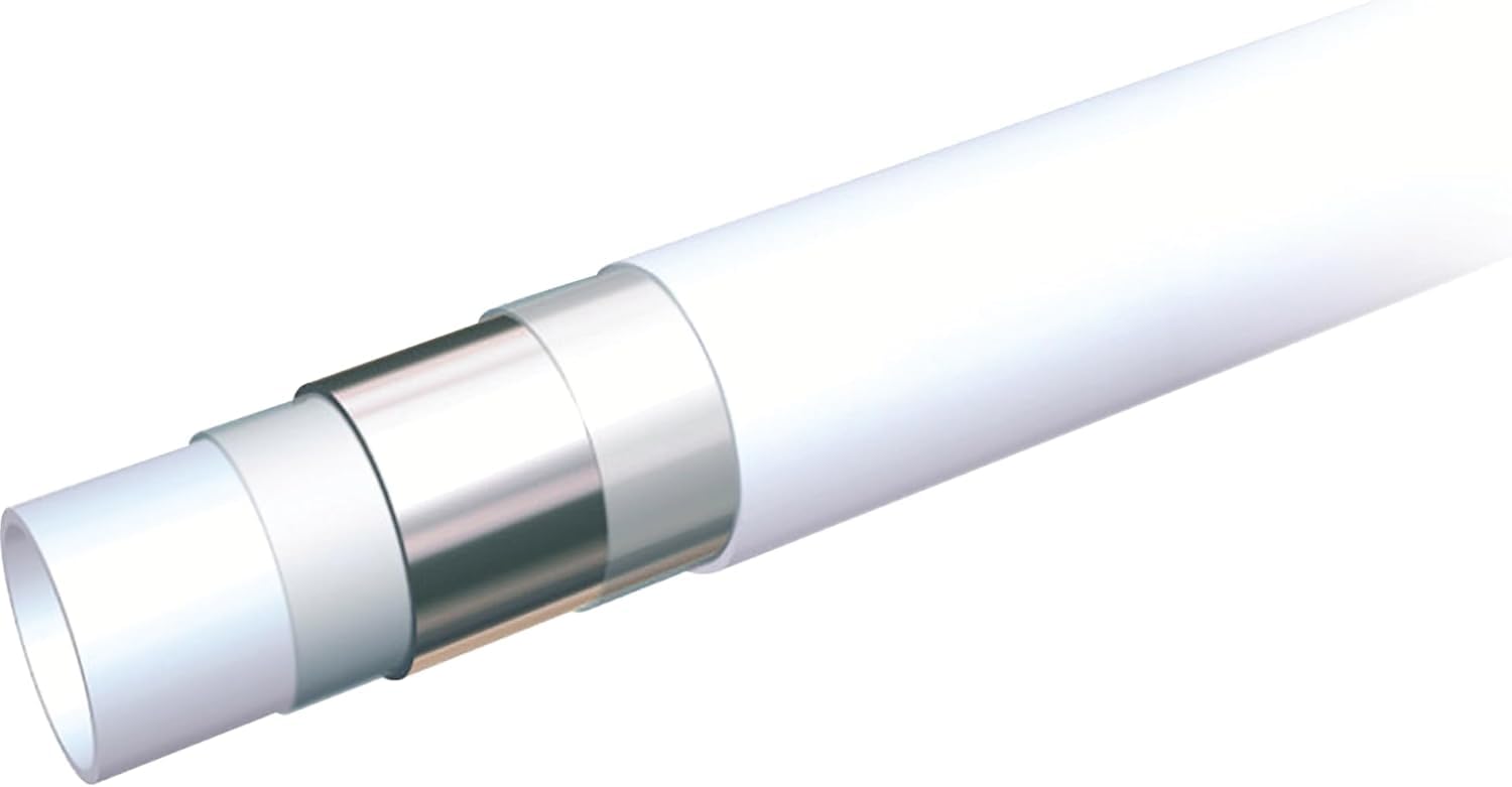 Tubo Acqua Multistrato Rivestito Ø16x2 Ø20x2mm Coibentato isolato Tubo Multistrato per riscaldamento e acqua potabile impermeabile flessibile e resistente alla corrosione Rotolo da 50mt (Ø20x2mm)