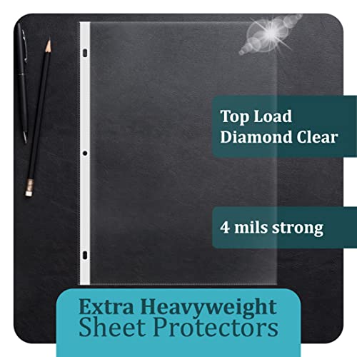Image of GOLD SEAL 100 Count Diamond Clear Extra Heavyweight Sheet Protectors, 4 mils Strong,8.5 x 11, Top Load, 100 Pack
