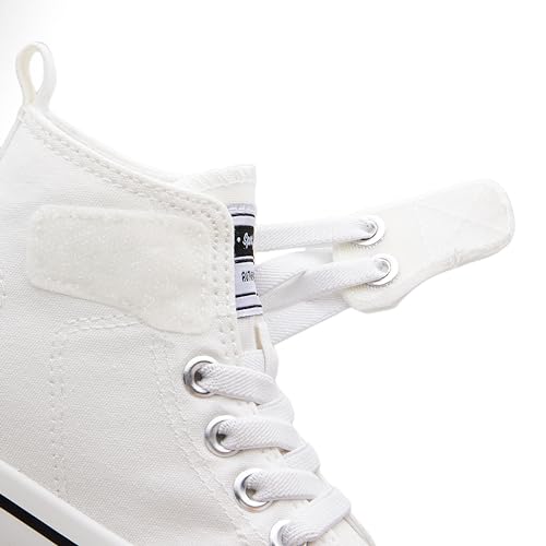 Kids High Tops Sneakers –Toddler Canvas Walking Shoes with Hook and Loop for Boys and Girls3